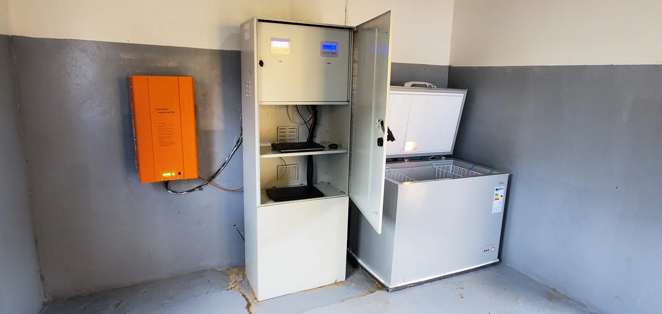 Electrical equipment and refrigeration at the village installation